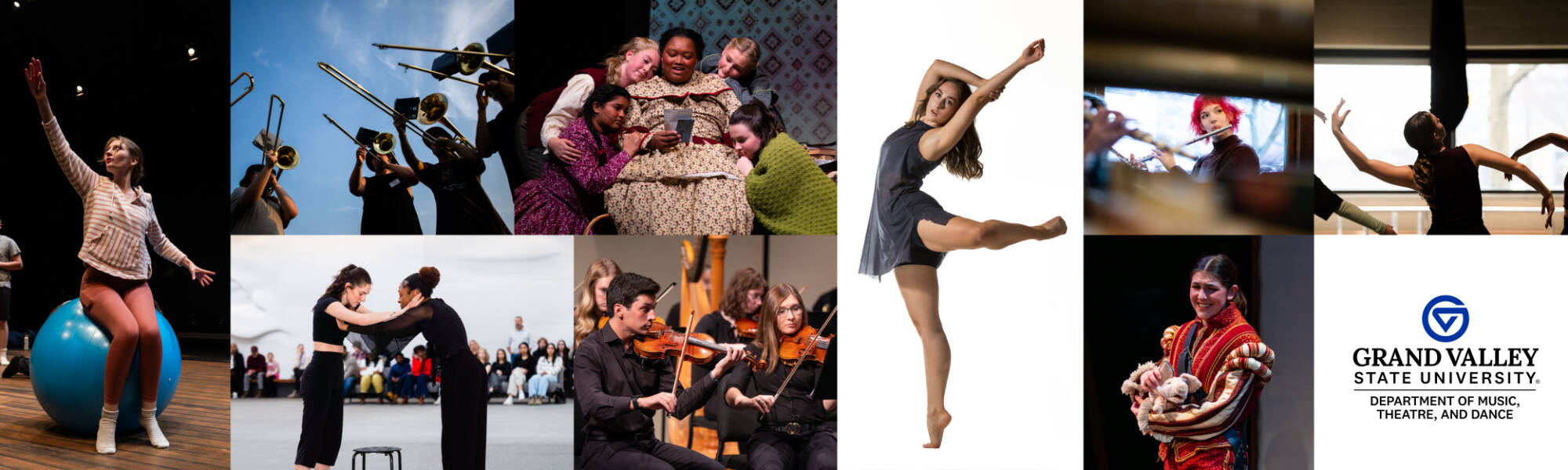 collage of music, theatre, and dance students